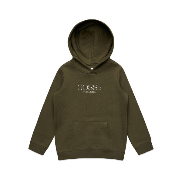 Kids | 2-6 | Gosse the Label Hoodie | Army Thumbnail