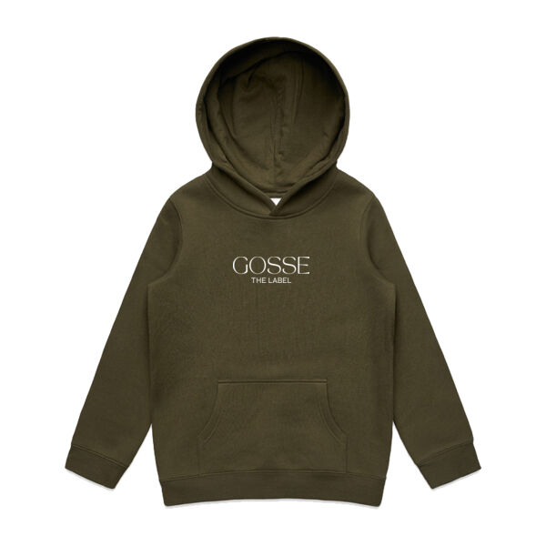 Youth | 8-12 | Gosse the Label Hoodie | Army Thumbnail